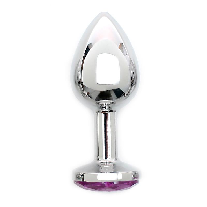 Metal Butt Plug Sofia Pink Jewel