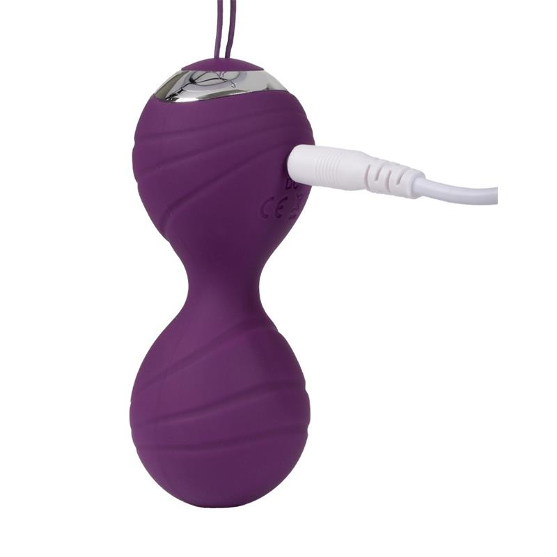 Vibrating Kegel Balls with Remote Control Cannes Purple