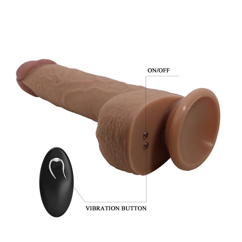 Tommy Realistic Dildo WITH Vibration and Thrusting with Remote