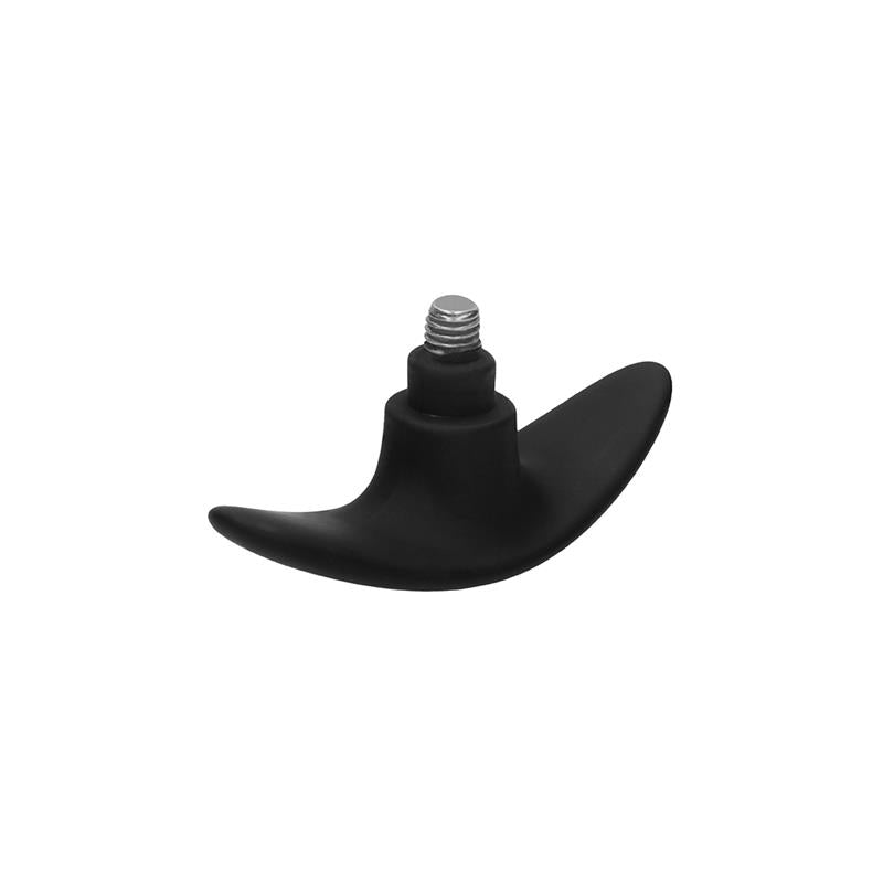 Butt Plug Set Pointed Large Suction Cup Black