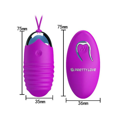 Vibrating Egg Jessica USB Purple