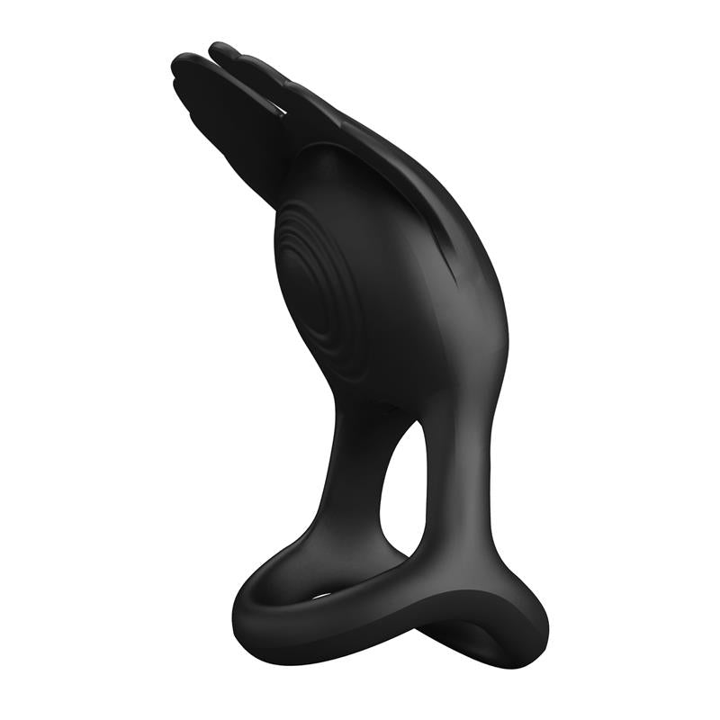 Silas Vibrating Penis Ring Black