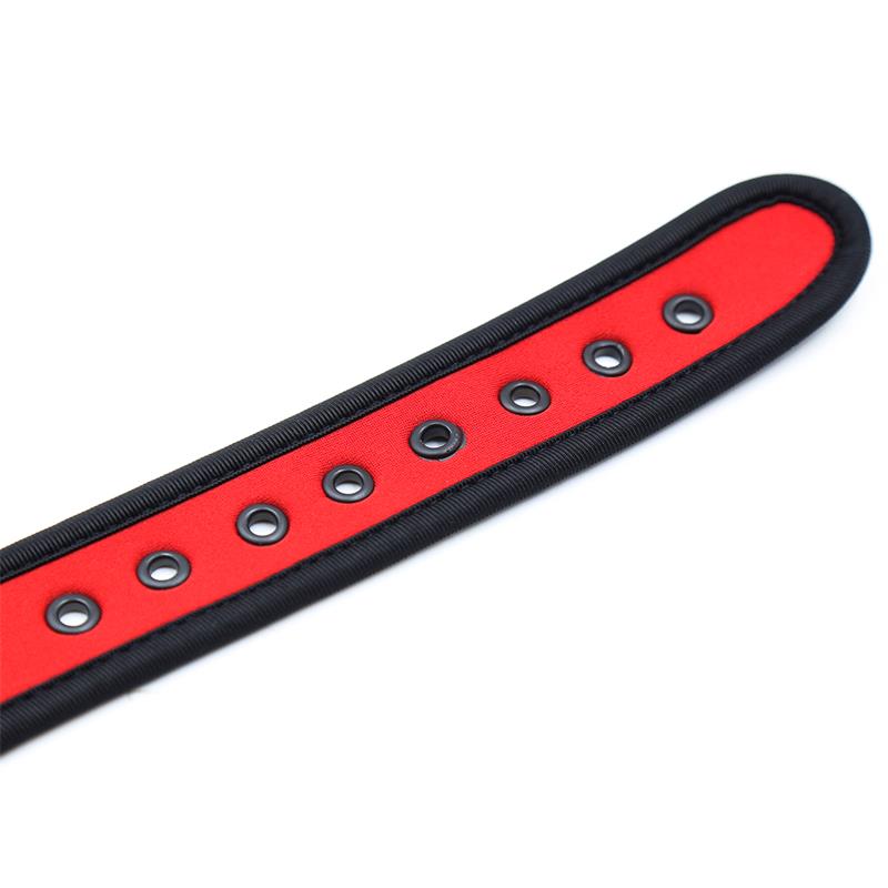 Neoprene Puppy Collar Adjustable Red