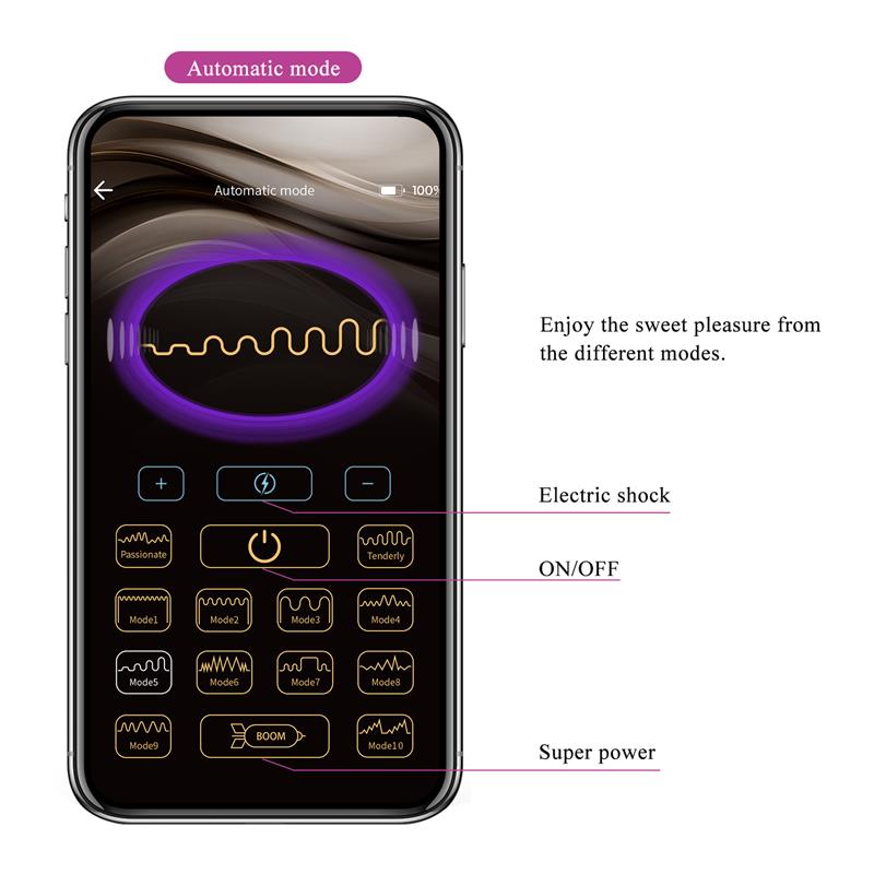 Jefferson Vibrating Anal Plug with Electroshock and APP