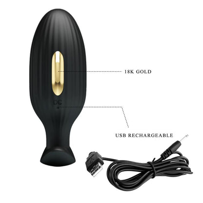 Jefferson Vibrating Anal Plug with Electroshock and APP