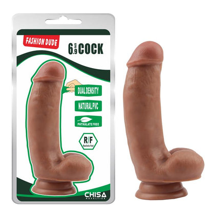 Dildo Dual Density Fashion Dude 69 Tan