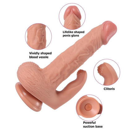 Haydon Dildo with 20 Modes of Vibration and Clitoris Stimulator