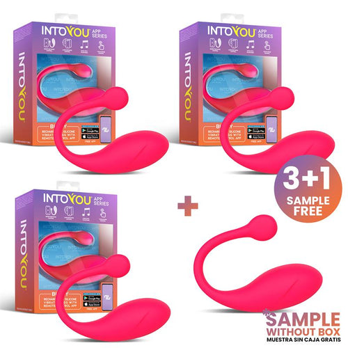 Pack 3 Sample Bulby Vibrating Egg with APP Dark Pink