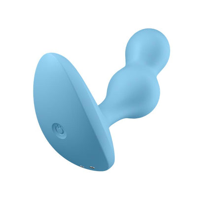 Deep Diver Buut Plug with Vibration Satisfyer Connect APP Blue