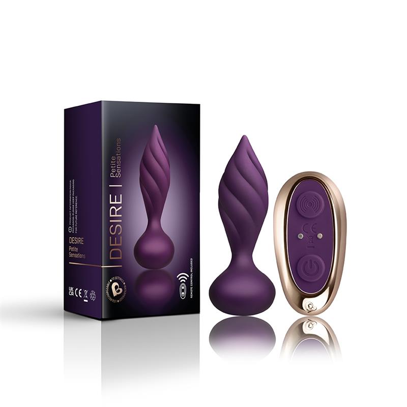 Butt Plug with Remote Control Petite Sensations Desire Purple