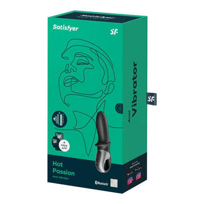 Hot Passion Anal Stimulator with APP and Vibration and Heat Function USB