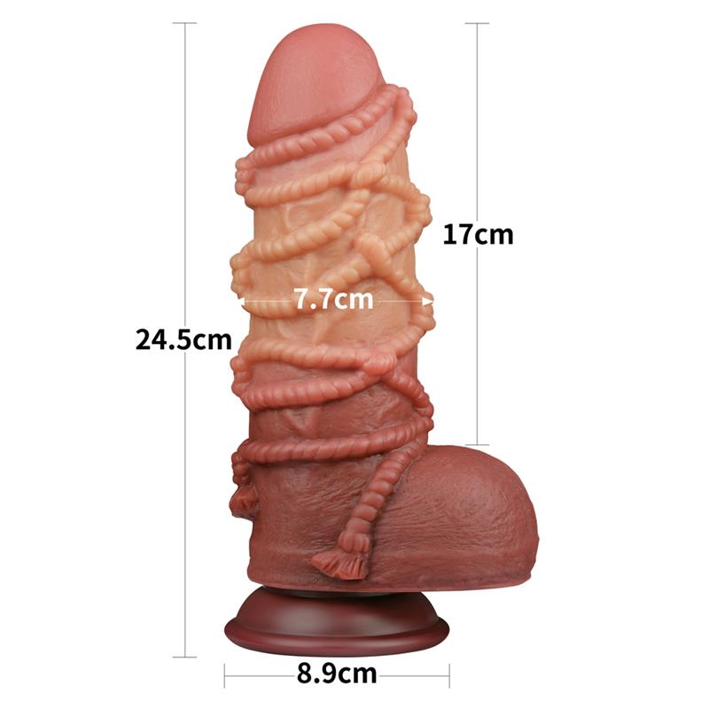 Dildo Dual Layer King Size Nature 95