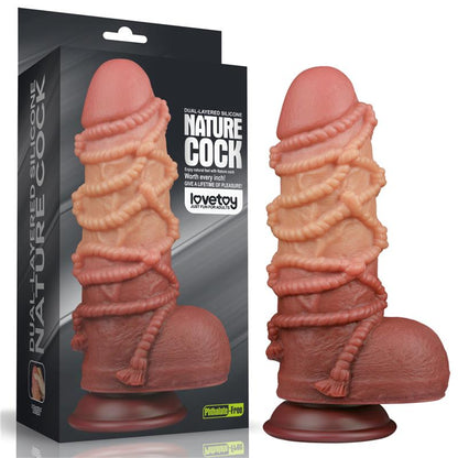 Dildo Dual Layer King Size Nature 95