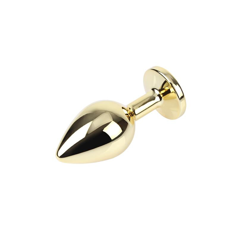 Clear Gem Gold Plug M