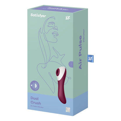 Dual Crush Vibe And Clitoris Sucker USB Red