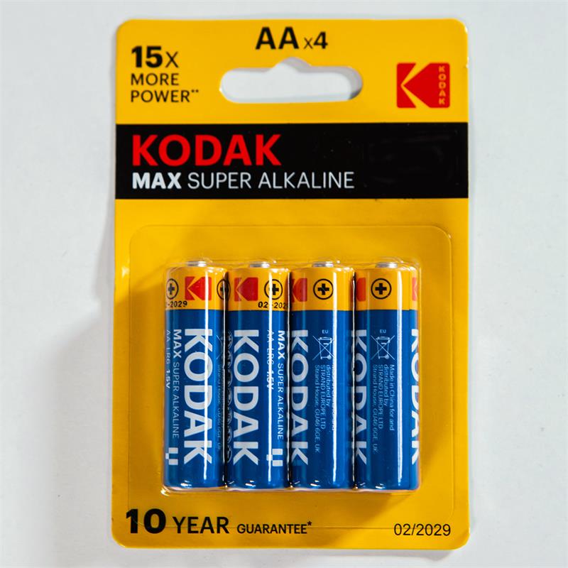 Alkaline Super Max AA LR6 Battery Blister of 4