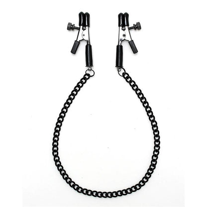 Adjustable nipple clamps with black chain