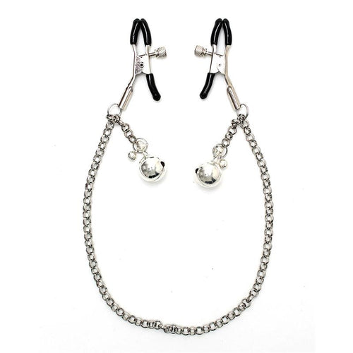 Nipple Clamps with Chain and Tincle Bells