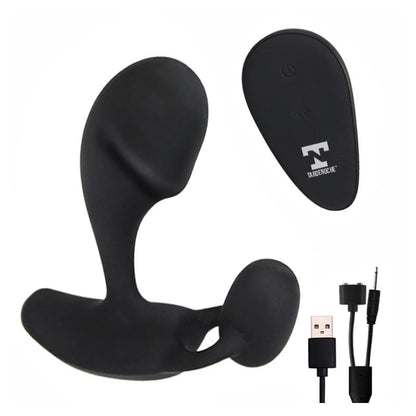 Aquen Prostate and Perineum Stimulator Liquid Silicone Remote Control Magnetic USB