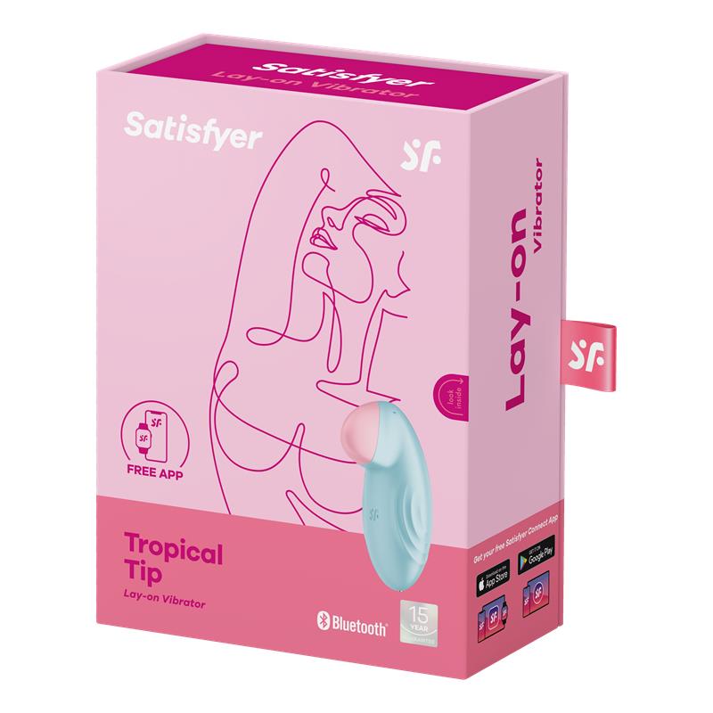 Tropical Tip with APP Satisfyer Connect Light Blue