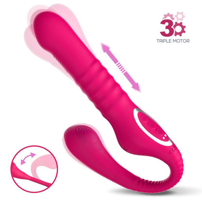 No TwentyThree Double Vibe Pulsation and Thrusting Flexible 180¬¨¬®¬¨¬Æ‚Äö√Ñ√∂‚àö‚Ä†¬¨¬•