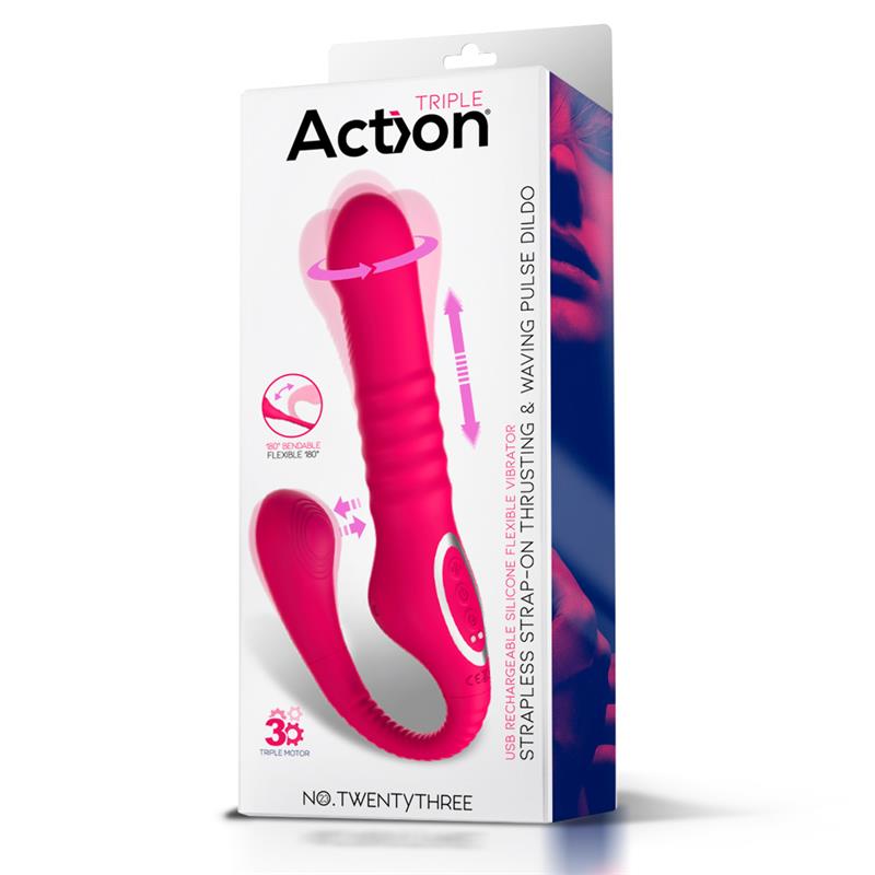 No TwentyThree Double Vibe Pulsation and Thrusting Flexible 180¬¨¬®¬¨¬Æ‚Äö√Ñ√∂‚àö‚Ä†¬¨¬•