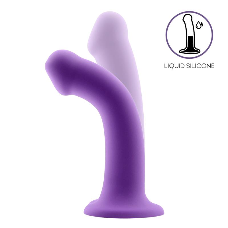 Bouncy Liquid Silicone Dildo Hiper Flexible 7 18 cm Size M Purple