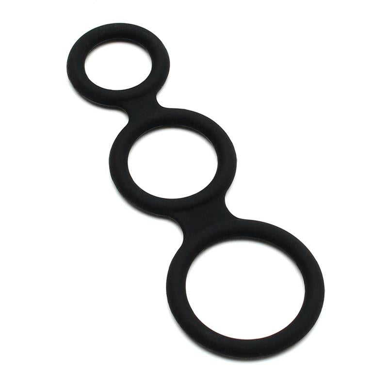 Triple Cock Ring Black