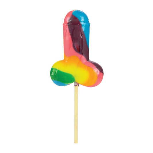 Rainbow Penis Shaped Lollipop