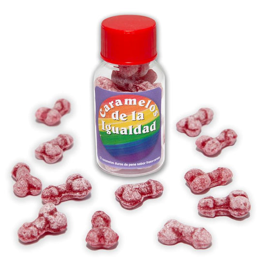 Jar of 12 Candies Penis Shape Fruit Flavor