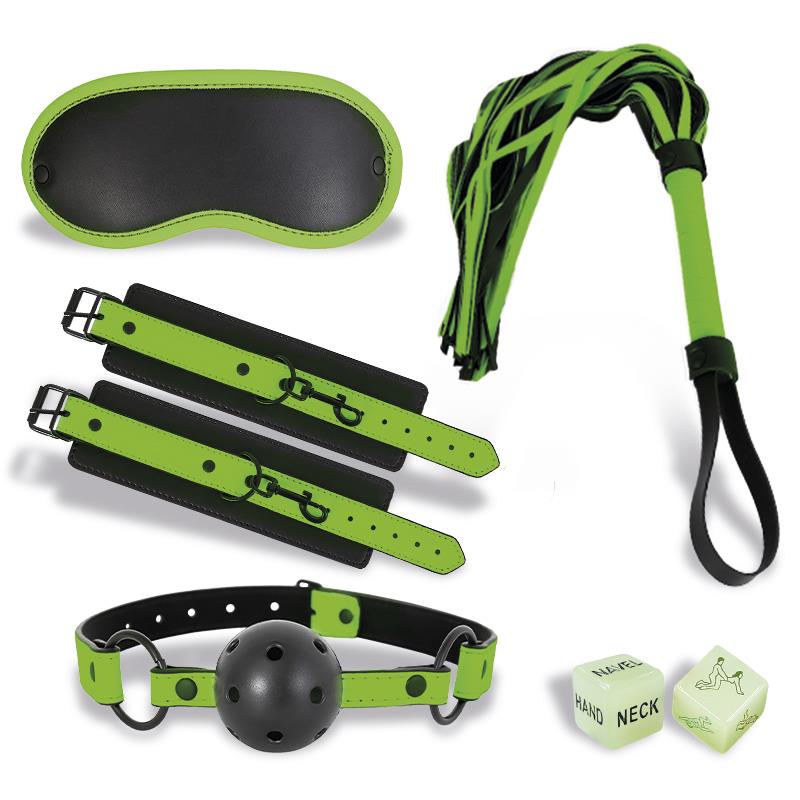 Glow in the Dark Bondage Set with 5 Pzs