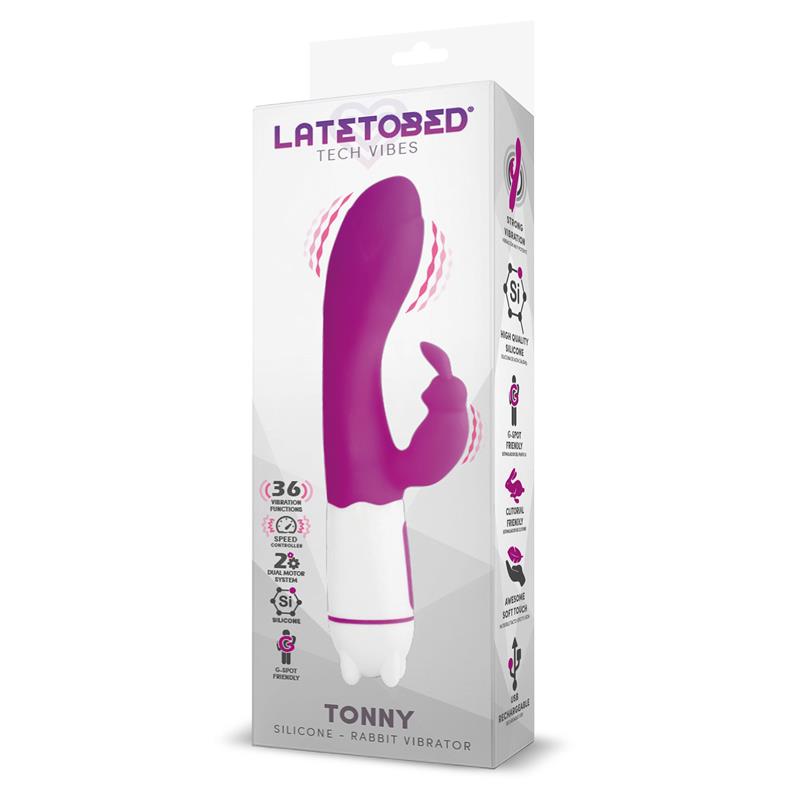 Tonny USB Vibrator G Spot 36 Functions Silicone Purple