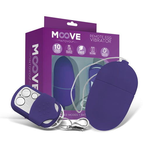 Vibrating Egg with Remote Control Medium Size Purple