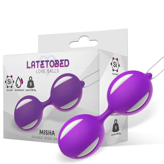 Misha Double Kegel Balls Silicone Purple