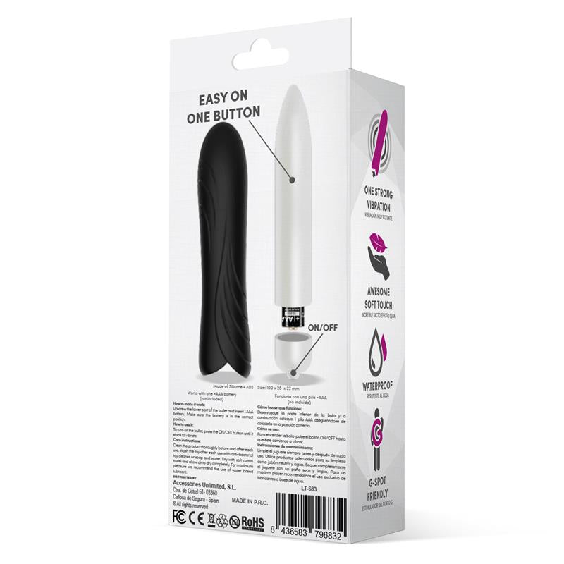 Bilie Easy Quick Vibrating Bullet Silicone Black