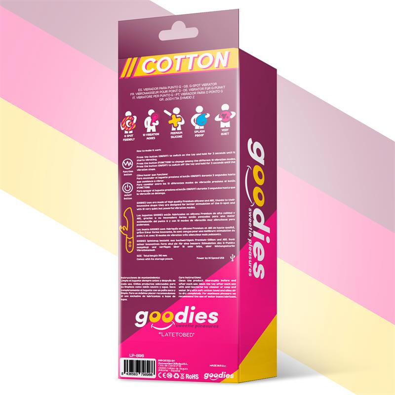 Cotton G Spot and Rabbit Vibe USB Silicone Fuchsia