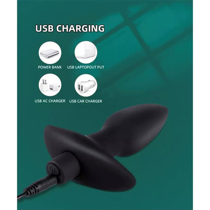 Spear Vibrating Anal Plug USB Silicone