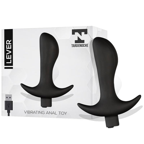 Lever Anal Plug with Vibration USB Silicone