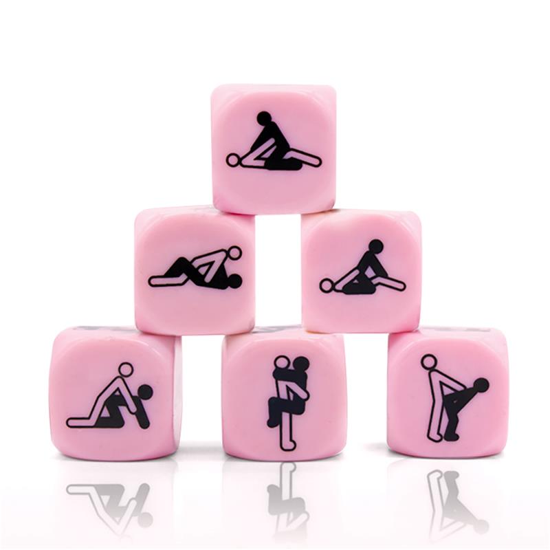 Dice Kamasutra Pictograms 6 Postures 25 mm