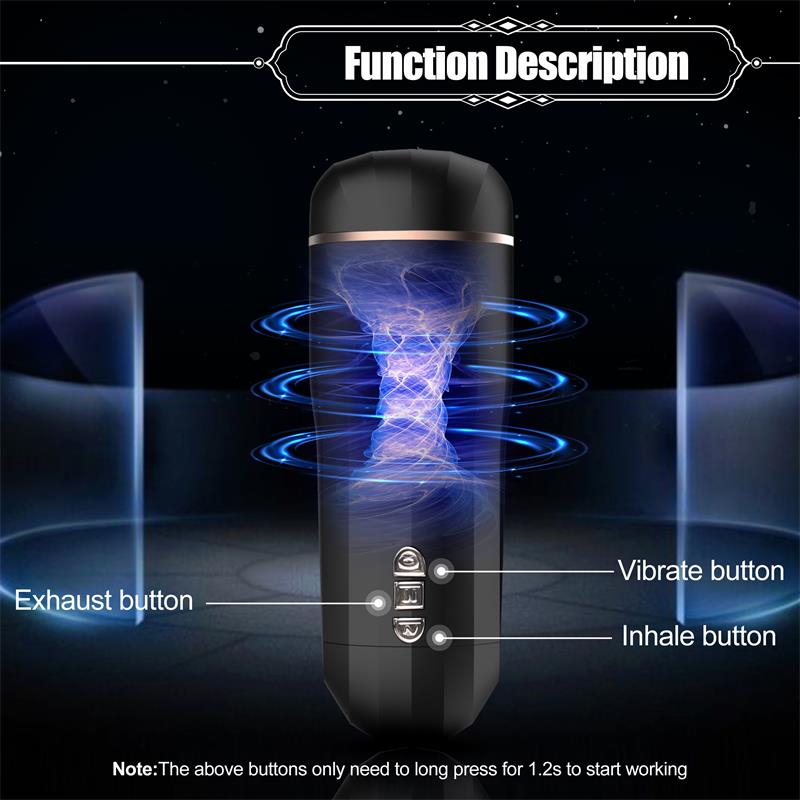 Snow Automatic Male Masturbator Vibration and Suction