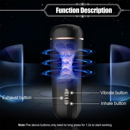 Snow Automatic Male Masturbator Vibration and Suction