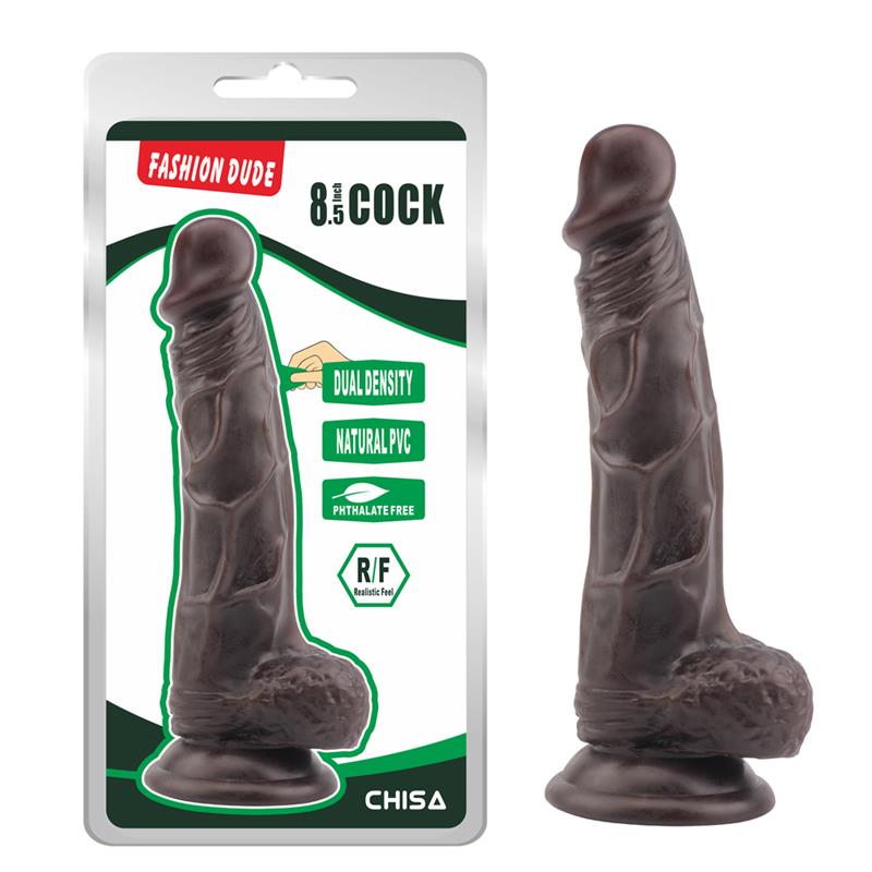 Dildo Dual Density Fashion Dude 21 x 41 cm Brown