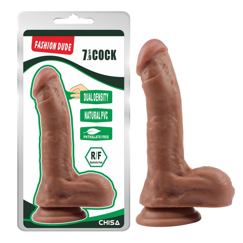 Dildo Dual Density Fashion Dude 205 x 45 cm Latin