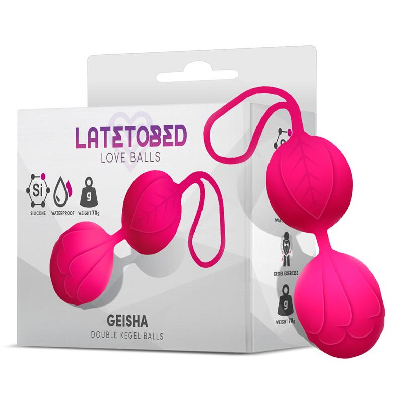 Geisha Double Kegel Balls Rose Red 70 gr