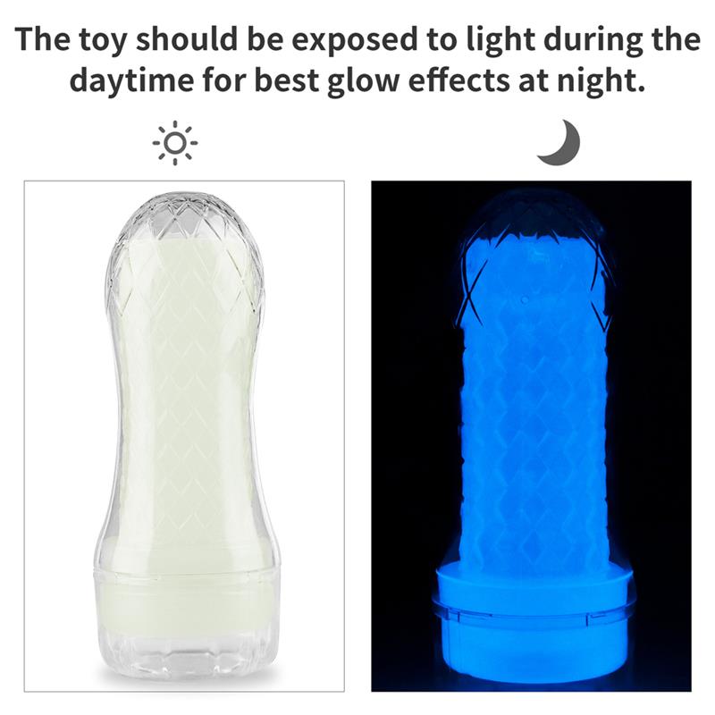 Male Masturbator Lumino Blue Light