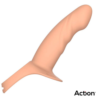 Strap On with Hollow Dildo Premium Silicone Size L Flesh