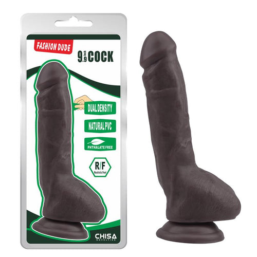 Fashion Dude Dual Density Dildo 23 cm x 43 cm Brown