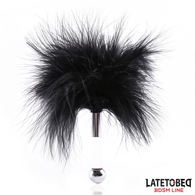 Feather Tickler with Acrylic Metal Handle