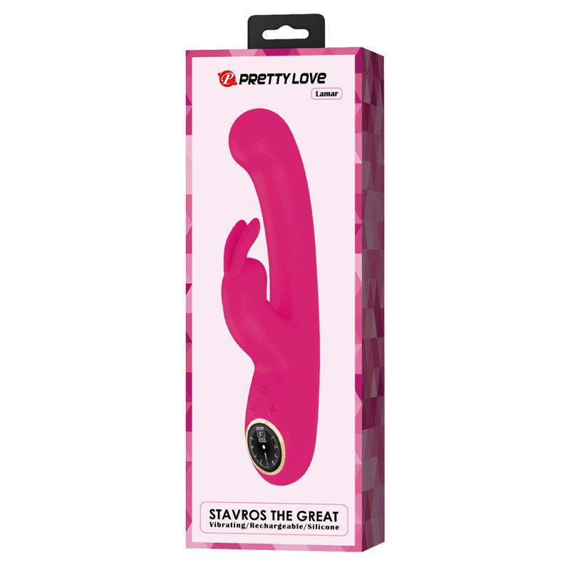 Lamar Vibrator G Spot Rabbit Pink