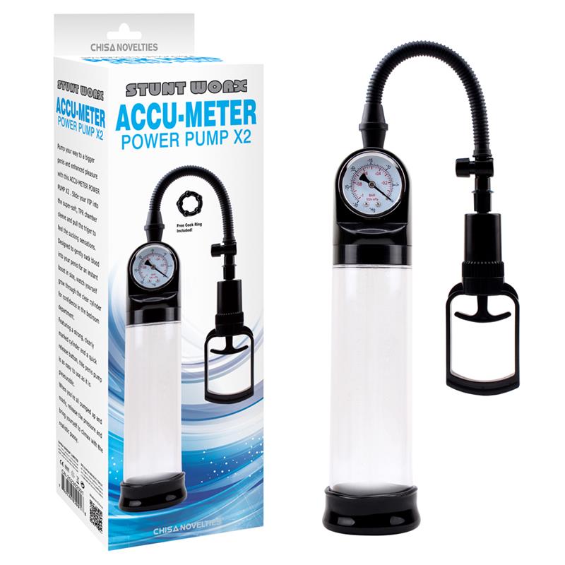 Masturbator Accu Meter Power Pump x2